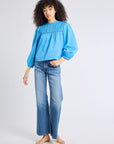 MILLE Clothing Constance Top in Cendre Blue