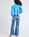 MILLE Clothing Constance Top in Cendre Blue