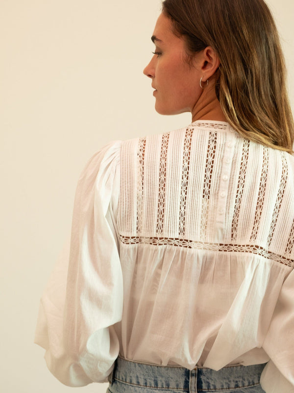 Constance Top in White — view 6
