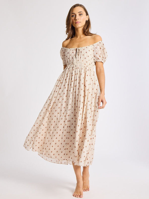 Coralie Dress in Blush Foulard — view 15
