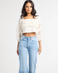 MILLE Clothing Corinne Top in Ivory