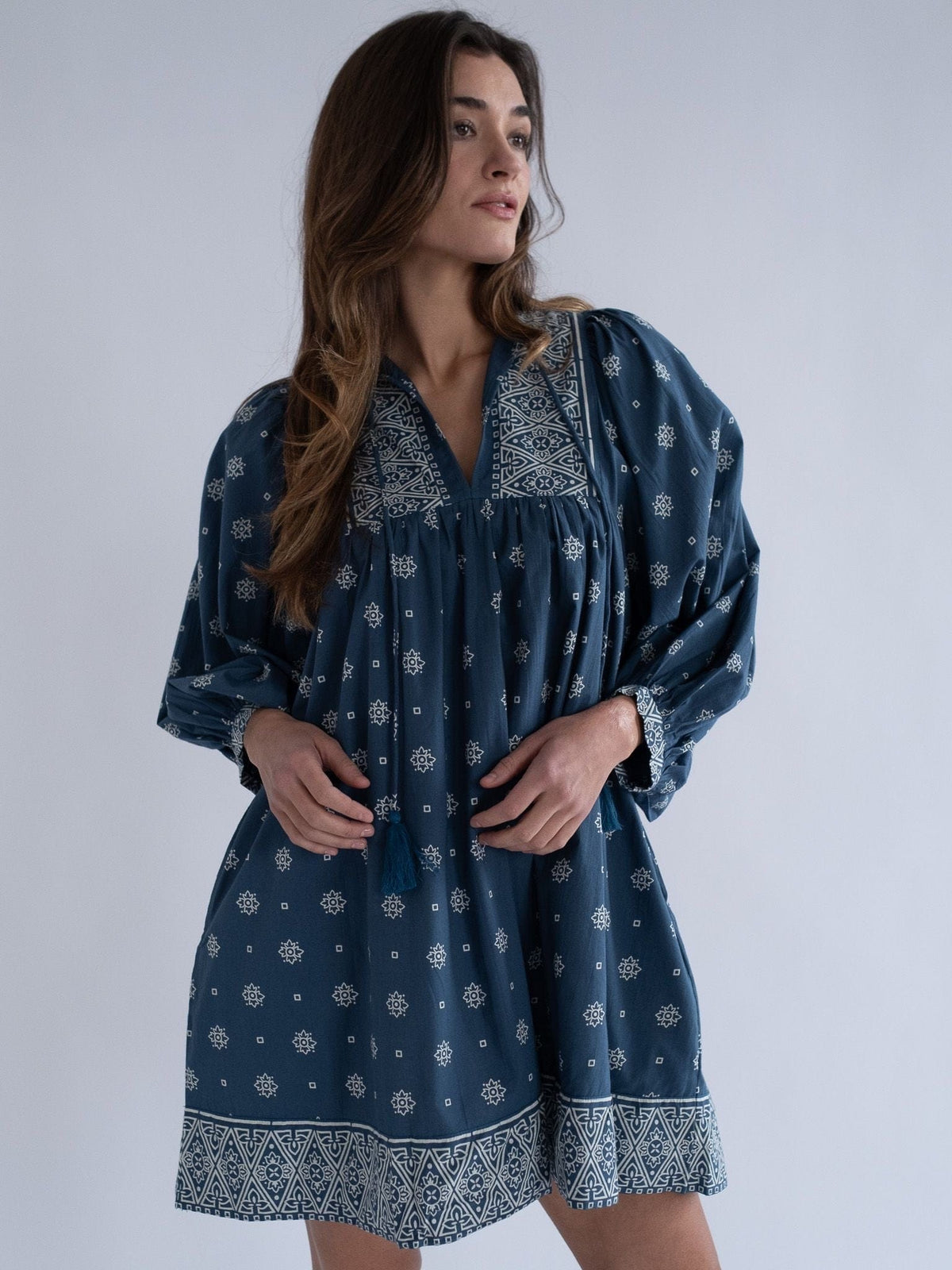 Daisy Dress in Bandana — The cut