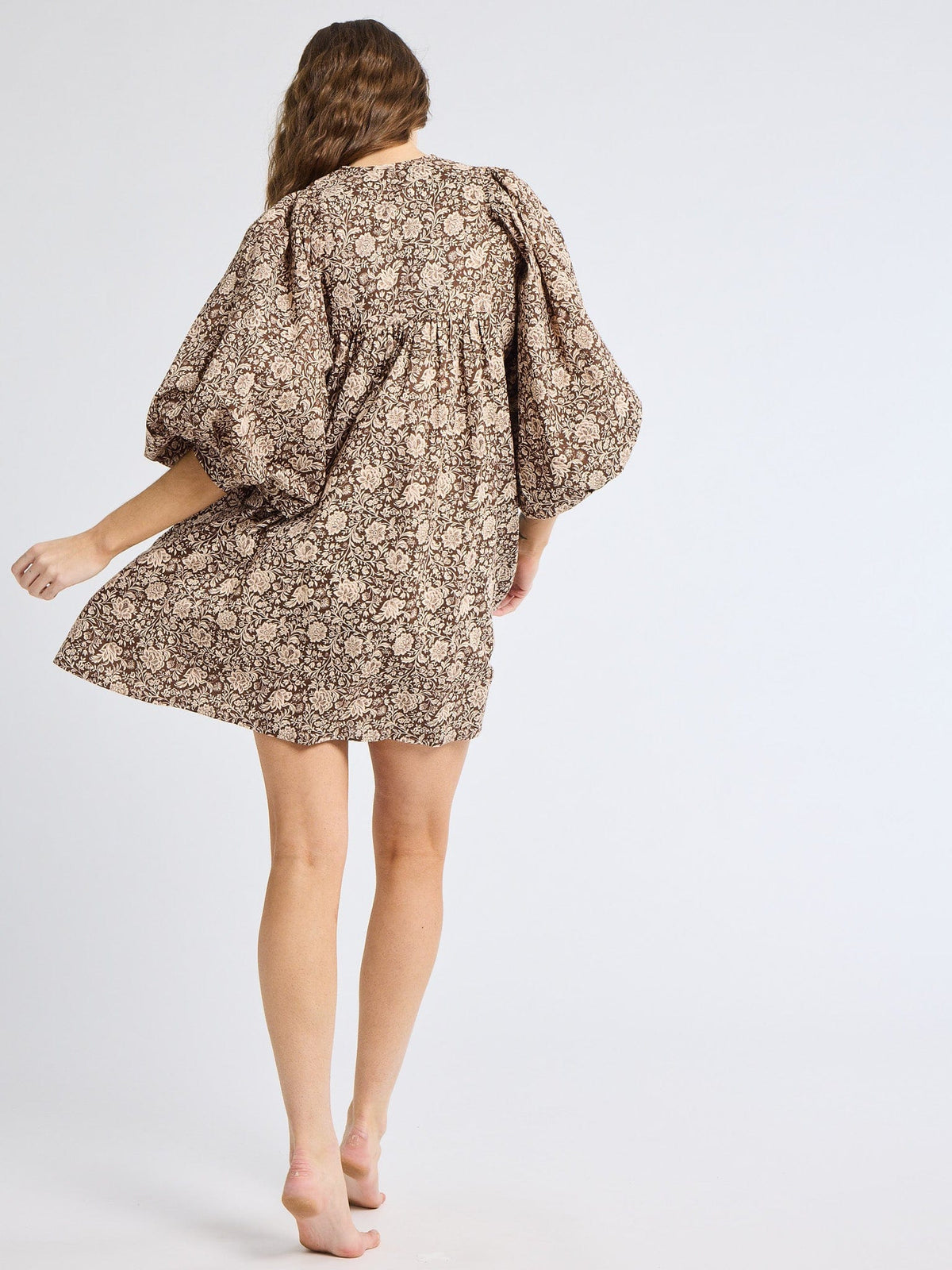 Daisy Dress in Cocoa Floral — The cut