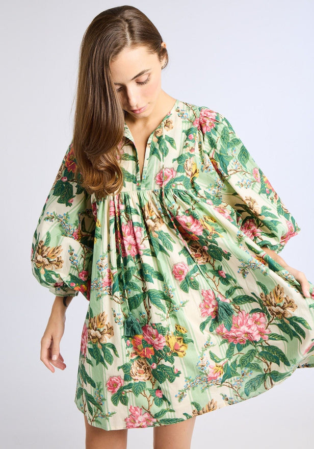 Mille Daisy Dress Garden Embroidery