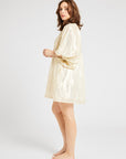 MILLE Clothing Daisy Dress in Gold Lamé