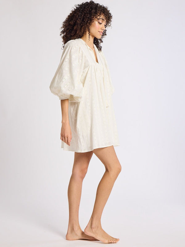 Daisy Dress in Ivory Eyelet — view 3