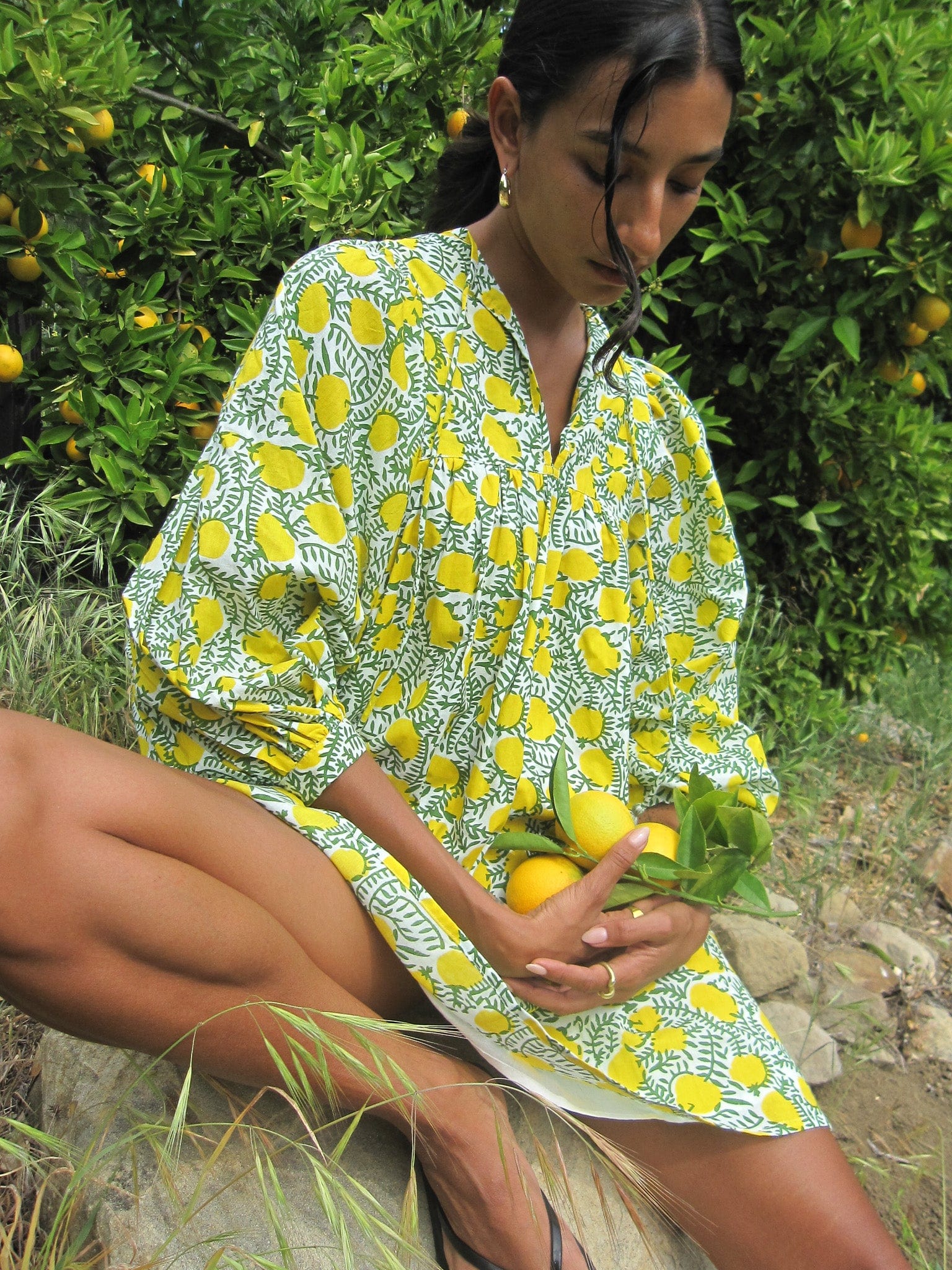 MILLE Clothing Daisy Dress in Lemons