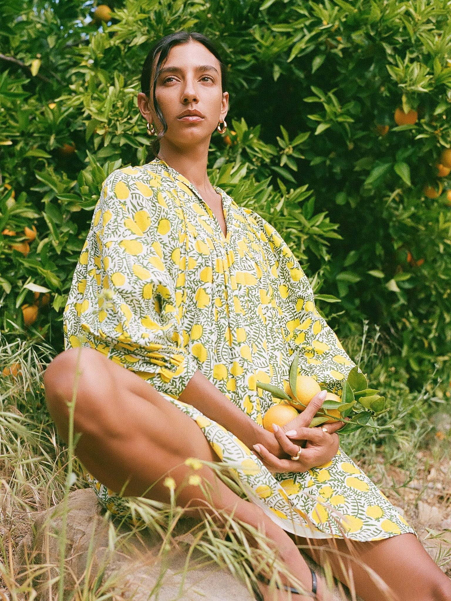 MILLE Clothing Daisy Dress in Lemons