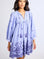 MILLE Clothing Daisy Dress in Periwinkle Embroidery