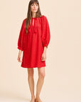 MILLE Clothing Daisy Dress in Scarlet Eyelet