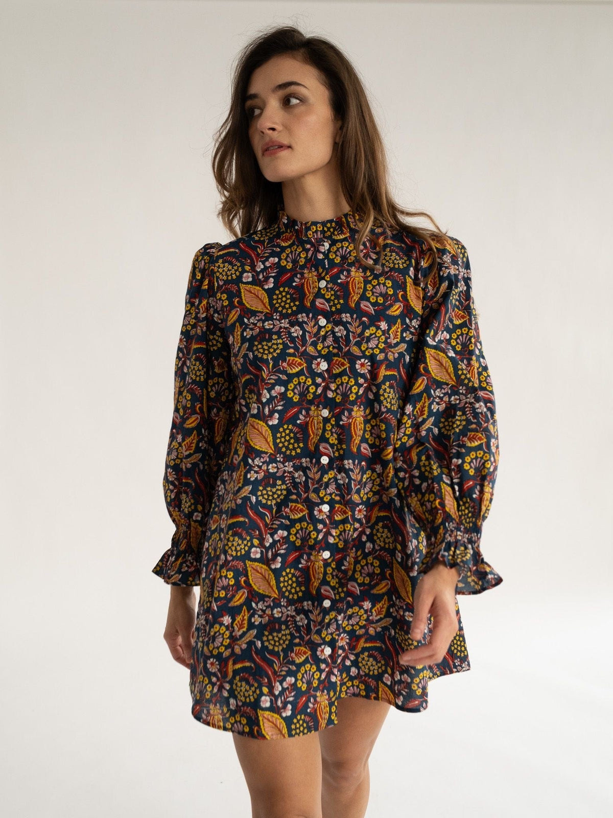 Dakota Dress in Star Floral — The cut