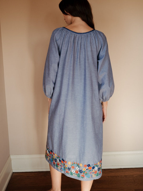 Delta Dress in Garden Embroidery — view 5