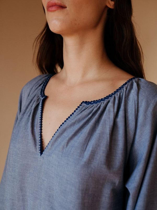 Delta Dress in Garden Embroidery — view 7