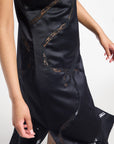 MILLE Clothing Devon Dress in Black Satin