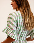 MILLE Clothing Eden Caftan in Sweet Pea Stripe