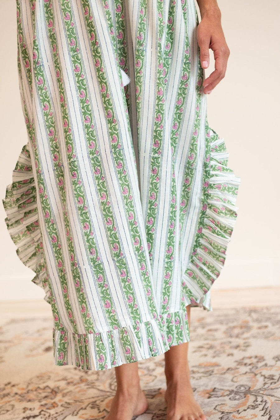 Eden Caftan in Sweet Pea Stripe — alternate view