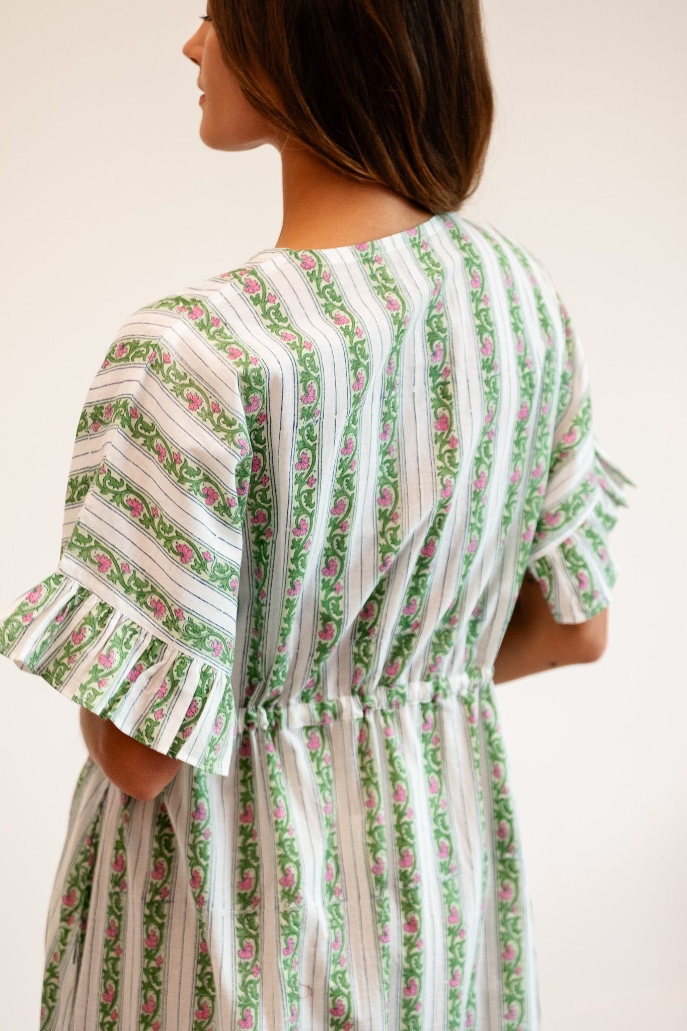 MILLE Clothing Eden Caftan in Sweet Pea Stripe
