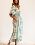 MILLE Clothing Eden Caftan in Sweet Pea Stripe