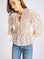 MILLE Clothing Ella Top in Blush Foulard