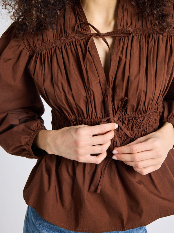 Ella Top in Chocolate — view 2