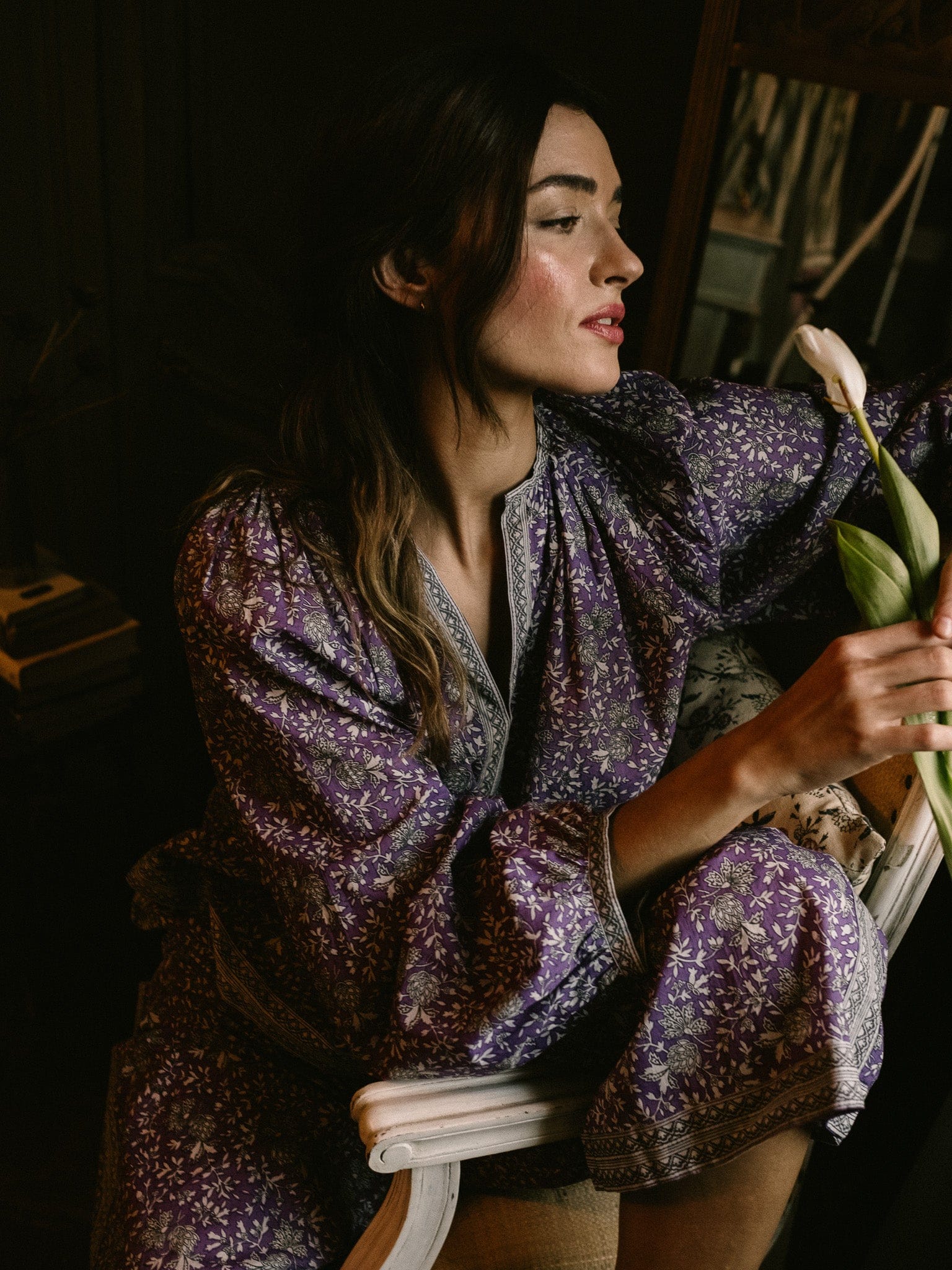 MILLE Clothing Elodie Top in Provence Floral