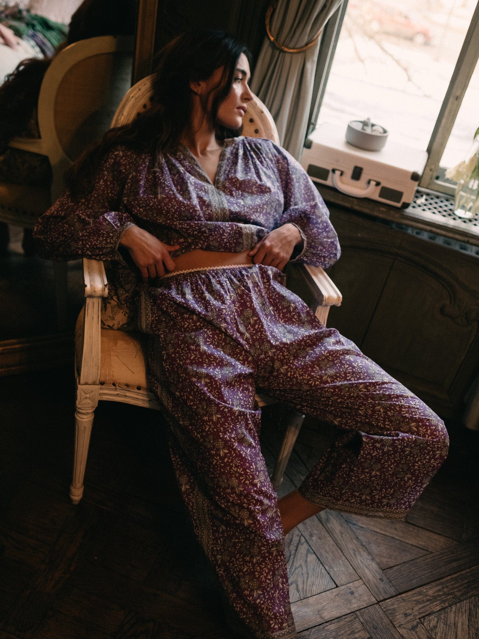 MILLE Clothing Elodie Top in Provence Floral