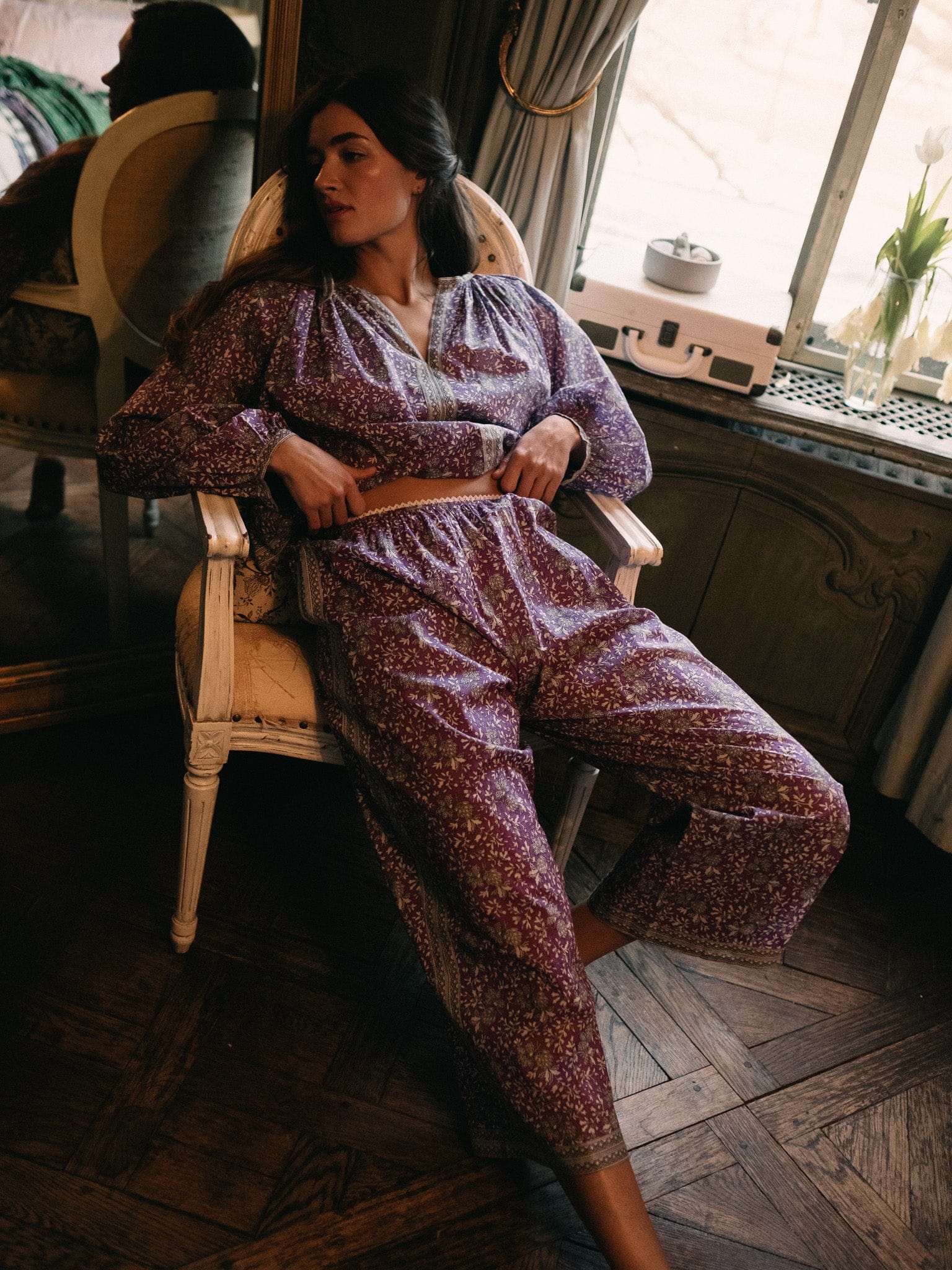 MILLE Clothing Elodie Top in Provence Floral