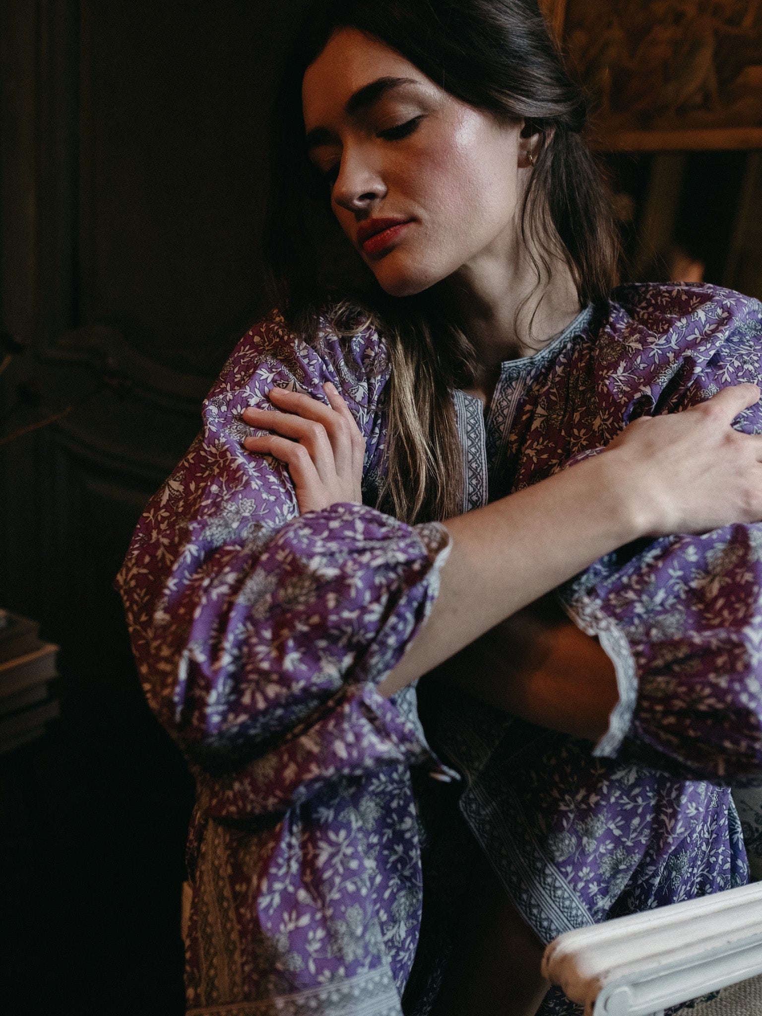 MILLE Clothing Elodie Top in Provence Floral