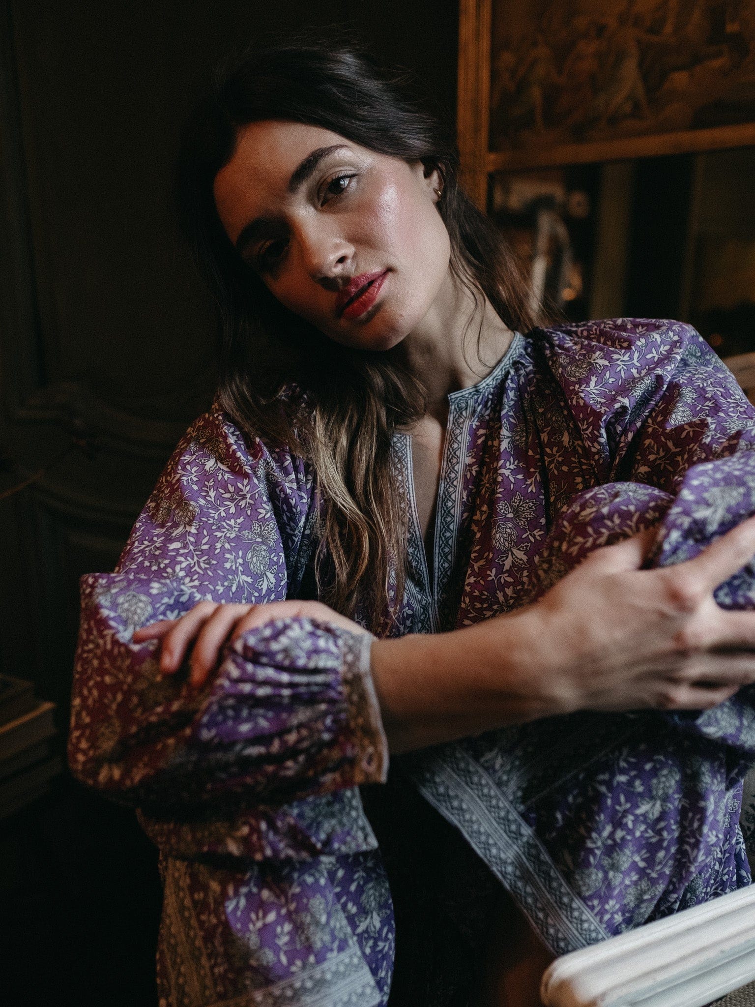 MILLE Clothing Elodie Top in Provence Floral