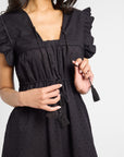 MILLE Clothing Esme Dress in Black Swiss Dot