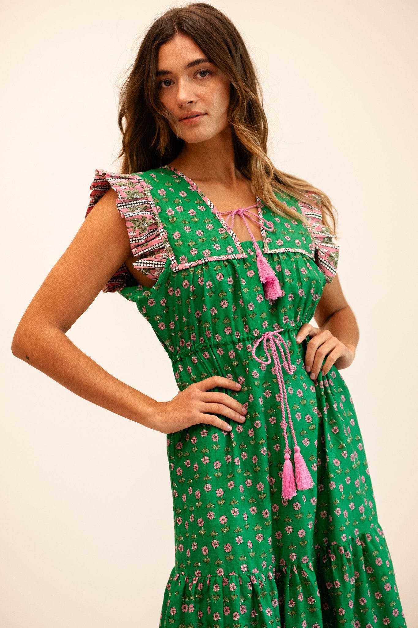 MILLE Clothing Esme Dress in Jelly Bean