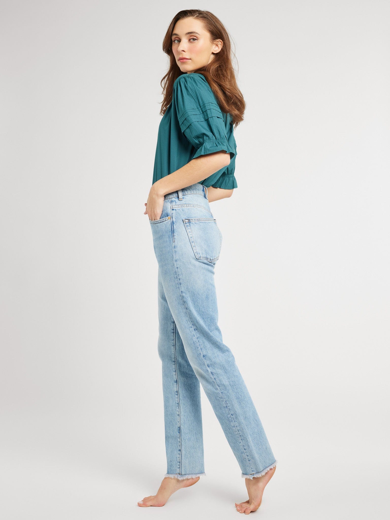 MILLE Clothing Fayette Top in Emerald