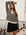 MILLE Clothing Flora Henley in Black Stripe
