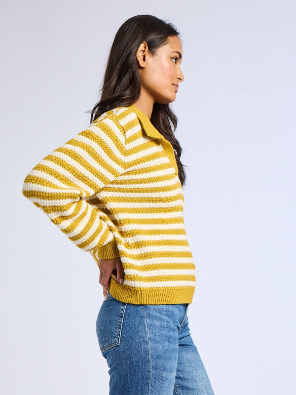Flora Henley in Sand Stripe — view 6