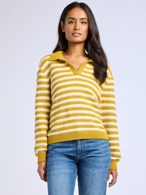 Flora Henley in Sand Stripe — view 7