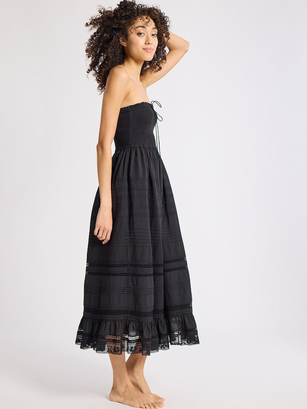 Florence Dress in Black — The silhouette