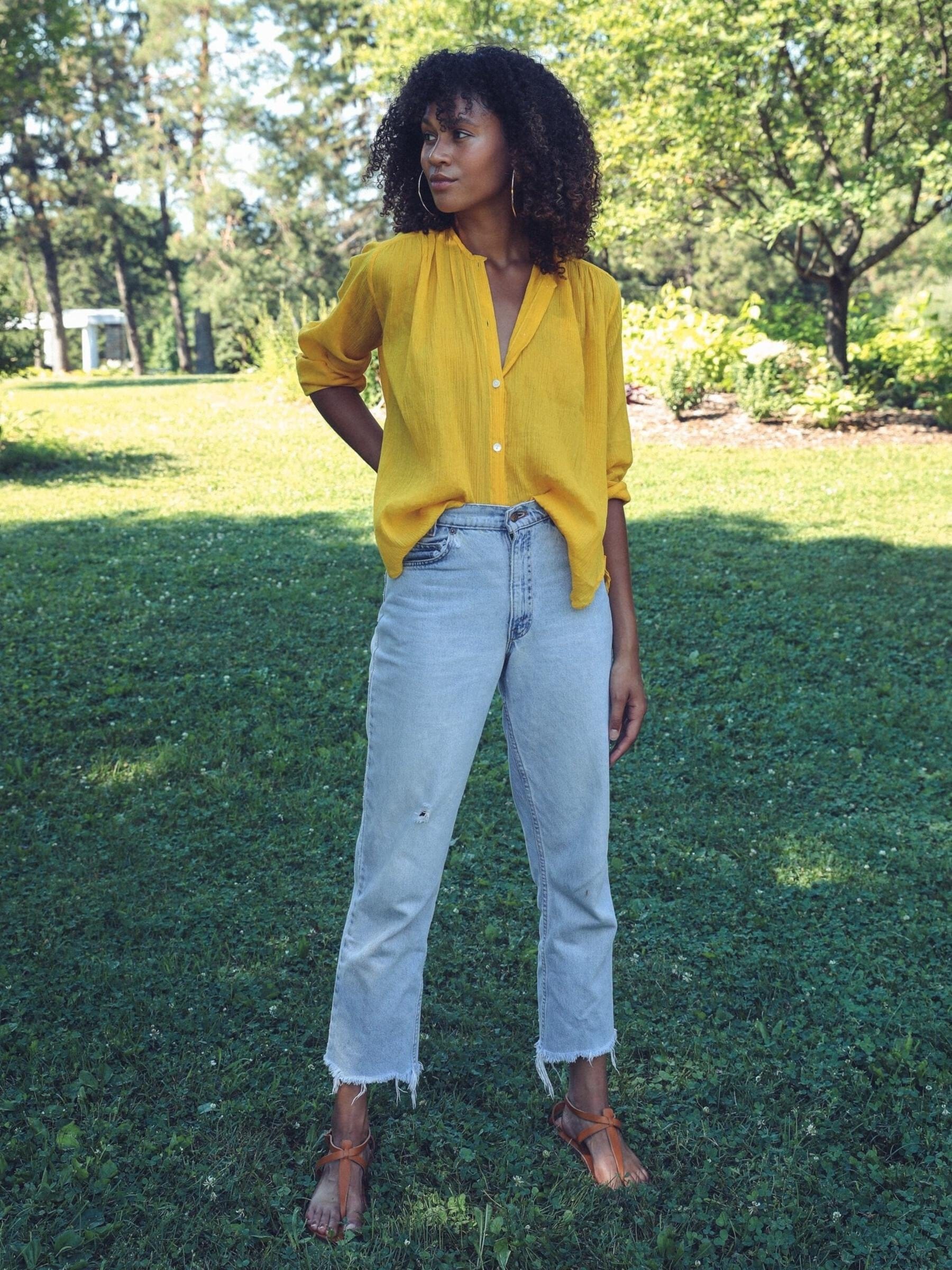 MILLE Clothing Florian in Lemon Gauze