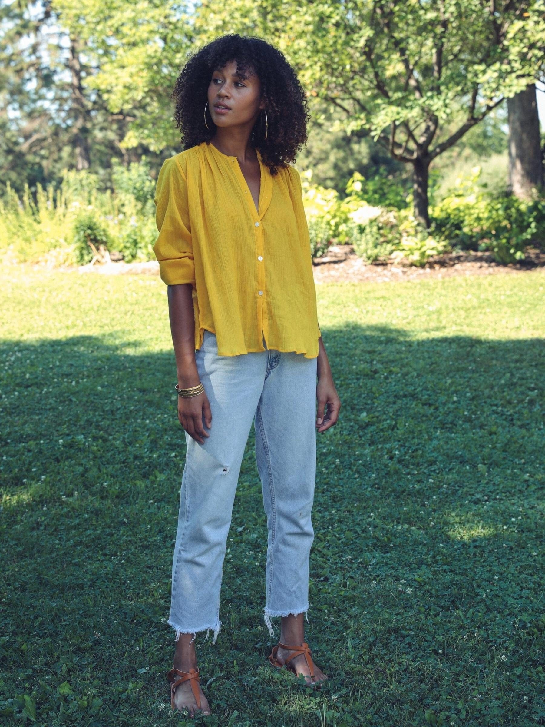 MILLE Clothing Florian in Lemon Gauze