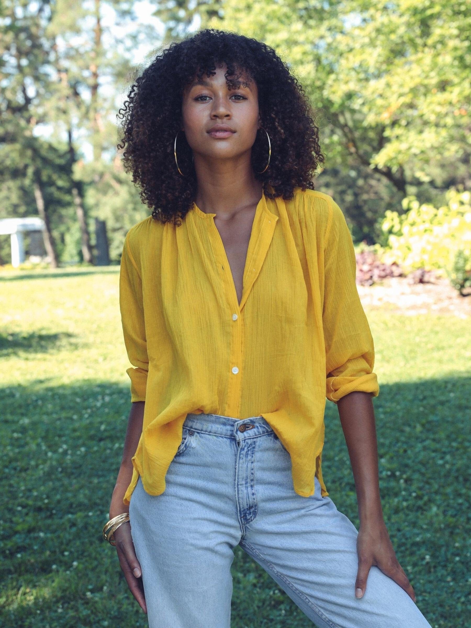 MILLE Clothing Florian in Lemon Gauze