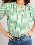 MILLE Clothing Florian Top in Kelly Stripe