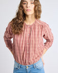 MILLE Clothing Florian Top in Rose Plaid