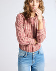 MILLE Clothing Florian Top in Rose Plaid