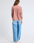 MILLE Clothing Florian Top in Rose Plaid