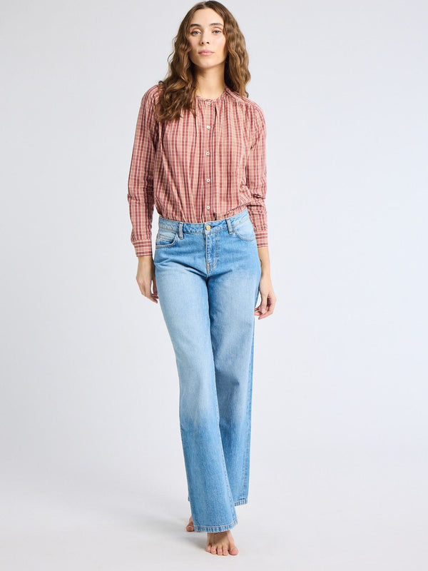 Florian Top in Rose Plaid — view 5