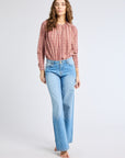 MILLE Clothing Florian Top in Rose Plaid