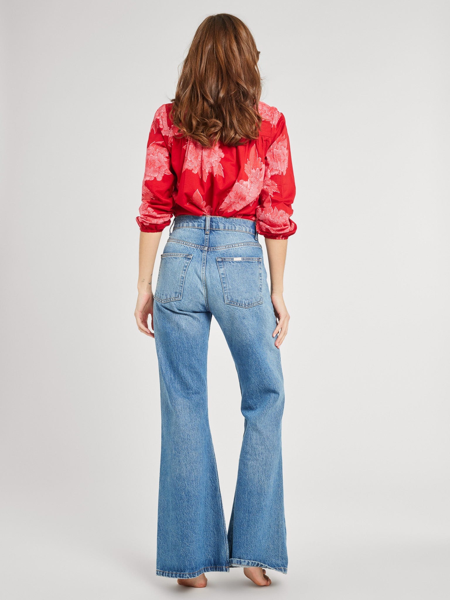 MILLE Clothing Francesca Top in Crimson Floral