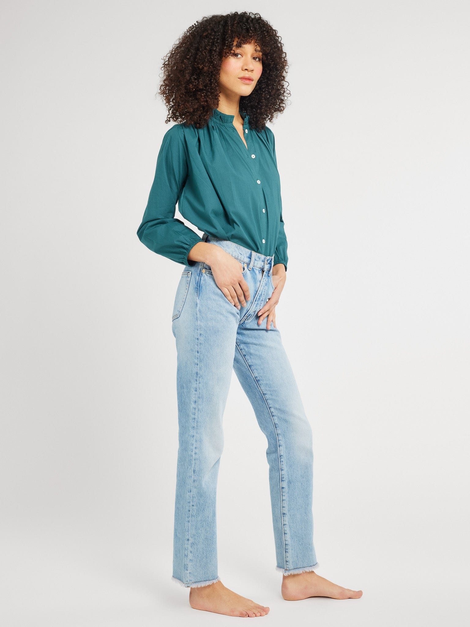 MILLE Clothing Francesca Top in Emerald