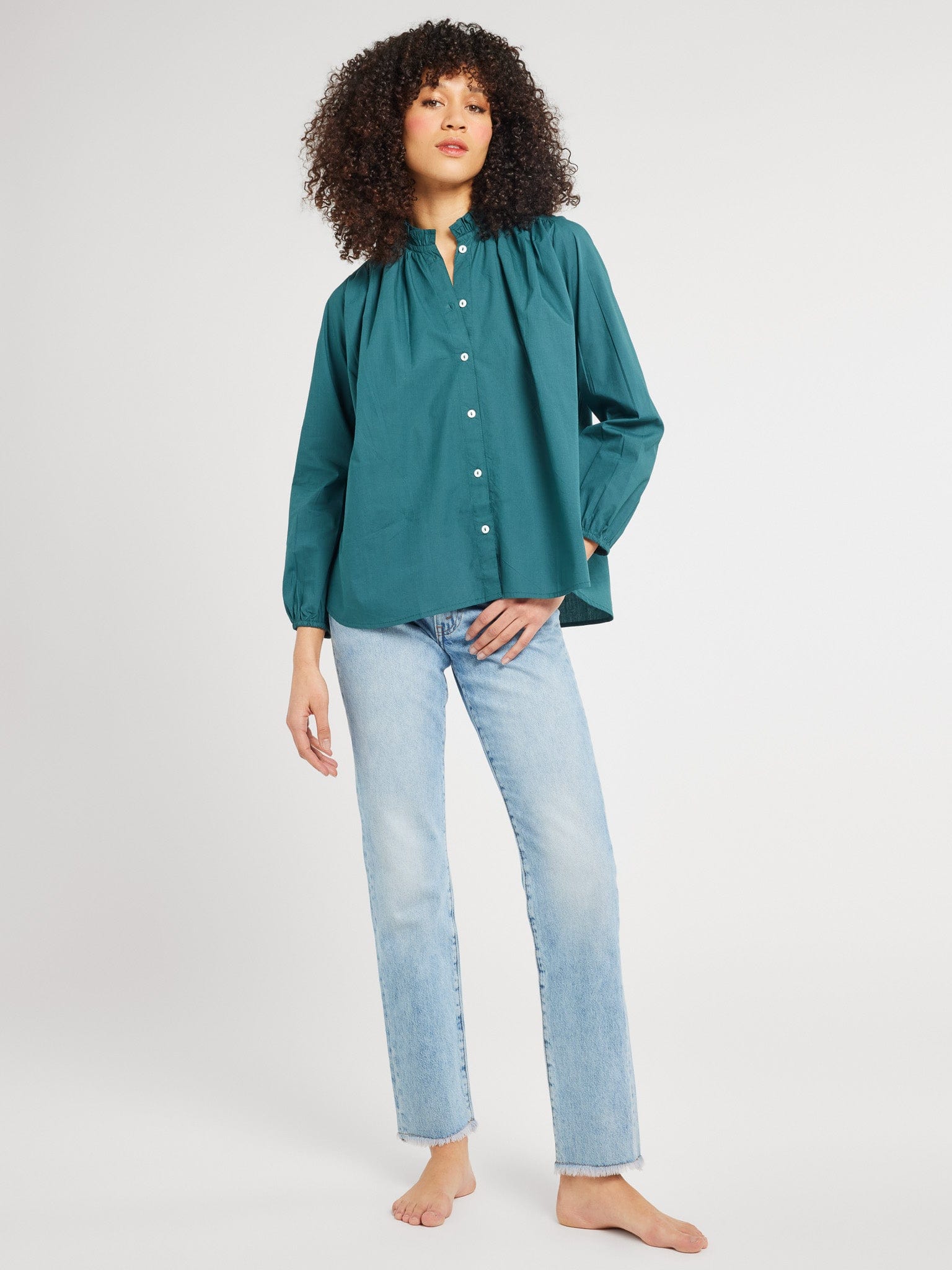 MILLE Clothing Francesca Top in Emerald