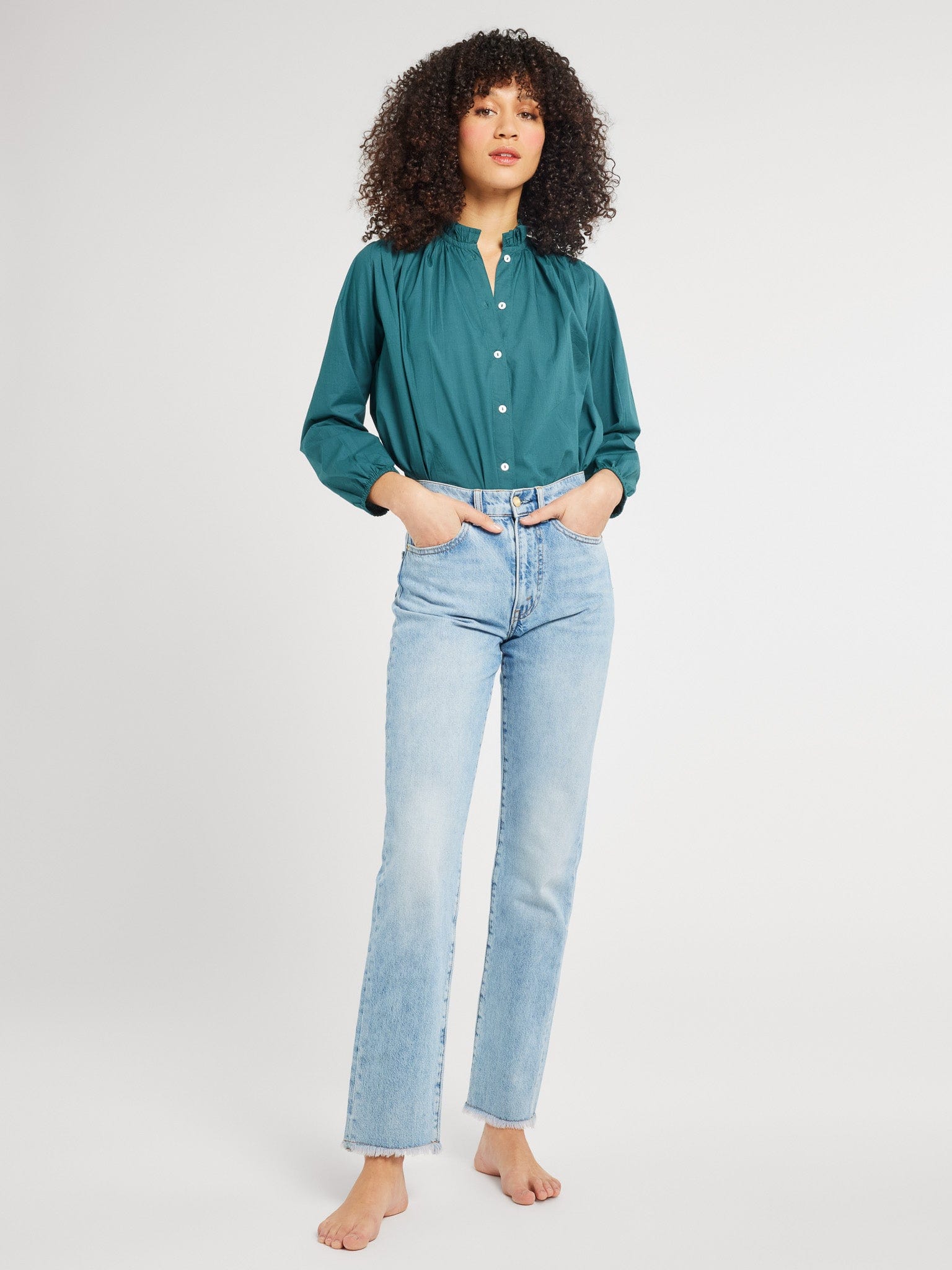 MILLE Clothing Francesca Top in Emerald