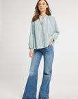 MILLE Clothing Francesca Top in Seaglass Stripe